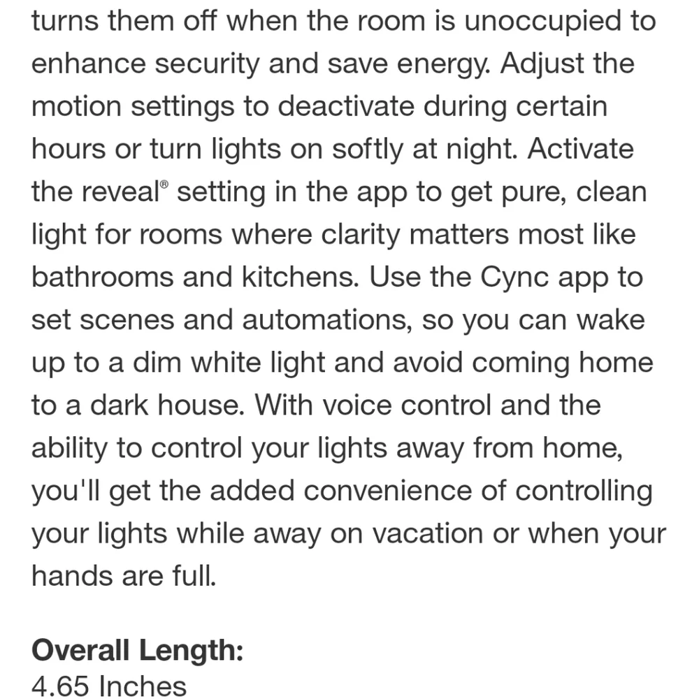 GE CYNC Reveal Smart Full Color Light Bulb w/Smart Wire Free Motion Sensor Bundl